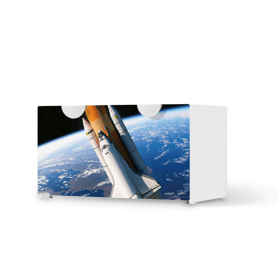 Möbelfolie Space Traveller - IKEA Smastad Bank mit Kasten  - weiss