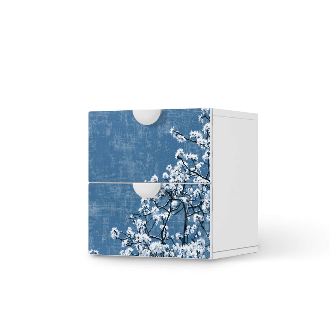 Klebefolie für Möbel Spring Tree - IKEA Smastad Kommode - 2 Schubladen  - weiss