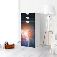 Möbel Klebefolie Sunrise - IKEA Smastad Kommode - 5 Schubladen - Kinderzimmer