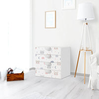Klebefolie Sweet Dreams - IKEA Smastad Kommode - 4 Schubladen - Kinderzimmer