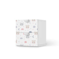 Klebefolie für Möbel Sweet Dreams - IKEA Smastad Kommode - 2 Schubladen  - weiss