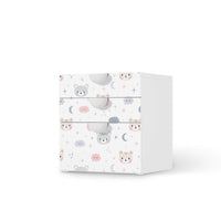 Folie für Möbel Sweet Dreams - IKEA Smastad Kommode - 3 Schubladen  - weiss