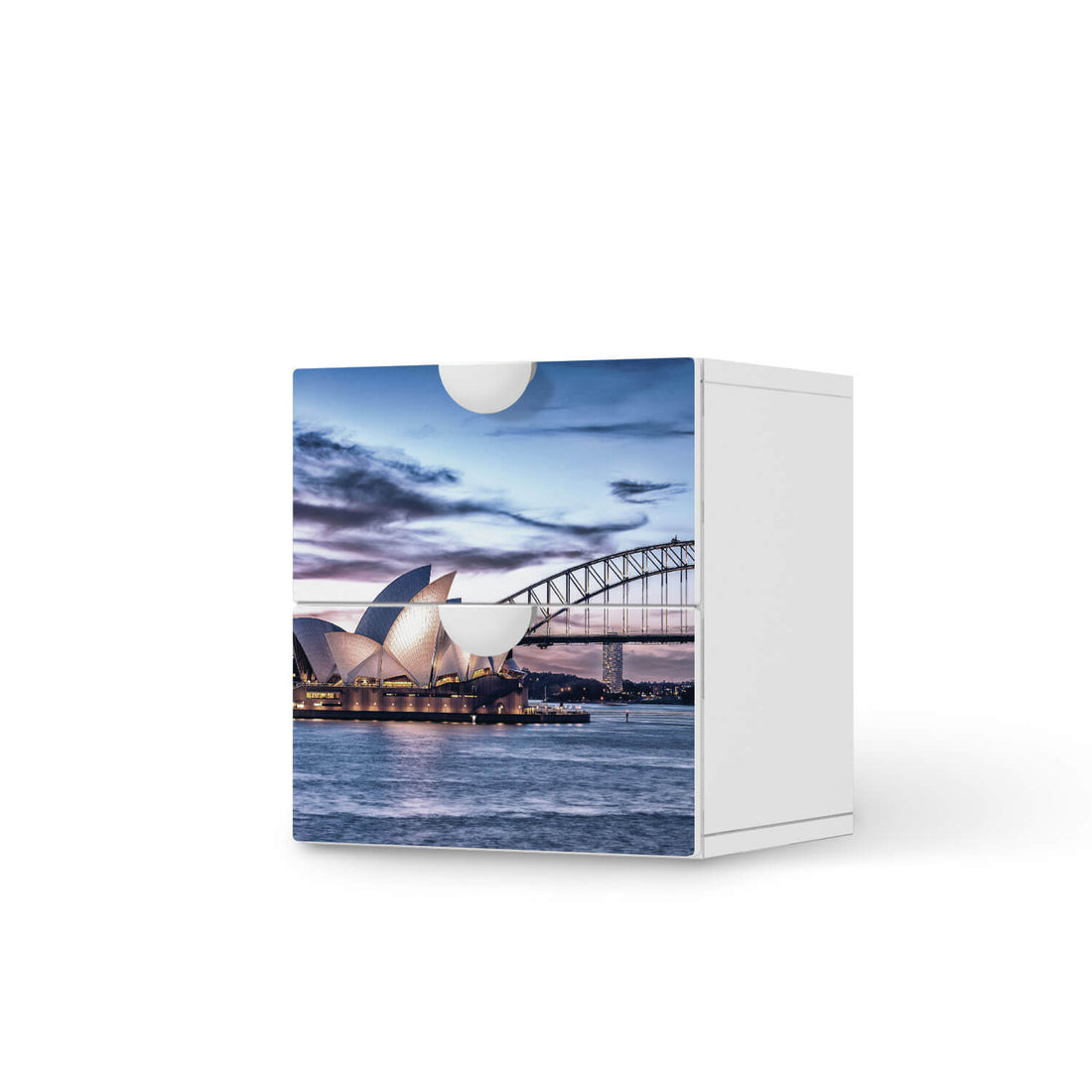 Klebefolie für Möbel Sydney - IKEA Smastad Kommode - 2 Schubladen  - weiss