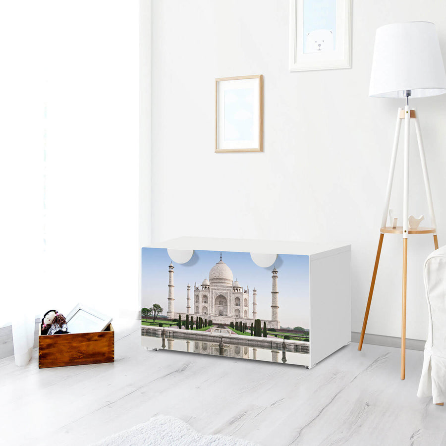 Möbelfolie Taj Mahal - IKEA Smastad Bank mit Kasten - Kinderzimmer
