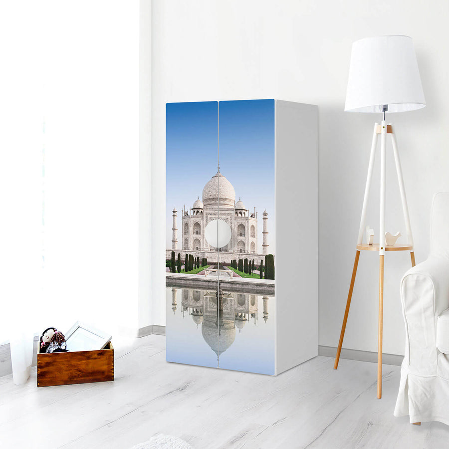 Möbelfolie Taj Mahal - IKEA Smastad Schrank - 2 große Türen - Kinderzimmer