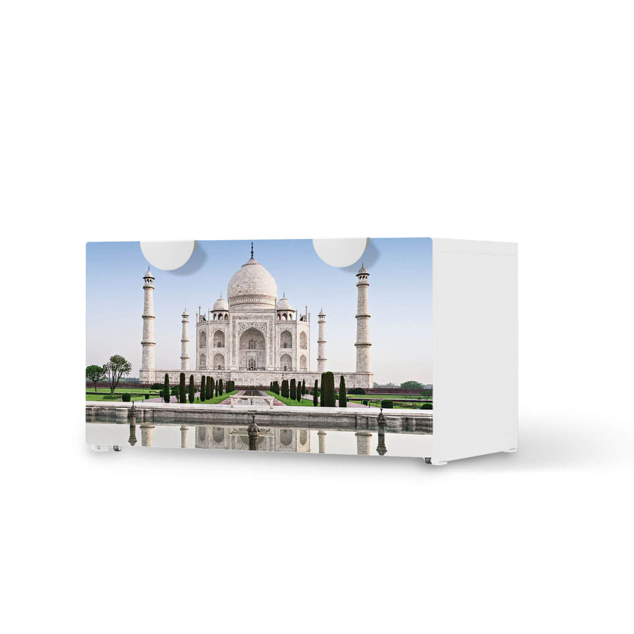 Möbelfolie Taj Mahal - IKEA Smastad Bank mit Kasten  - weiss