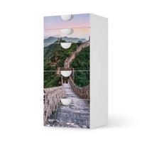 Möbel Klebefolie The Great Wall - IKEA Smastad Kommode - 5 Schubladen  - weiss