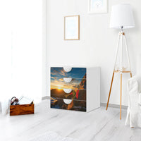 Klebefolie Tibet - IKEA Smastad Kommode - 4 Schubladen - Kinderzimmer