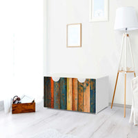 Möbelfolie Wooden - IKEA Smastad Bank mit Kasten - Kinderzimmer