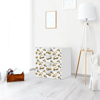 Klebefolie Working Cars - IKEA Smastad Kommode - 4 Schubladen - Kinderzimmer