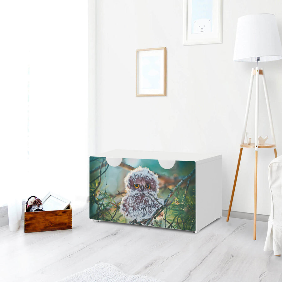 Möbelfolie Wuschel - IKEA Smastad Bank mit Kasten - Kinderzimmer