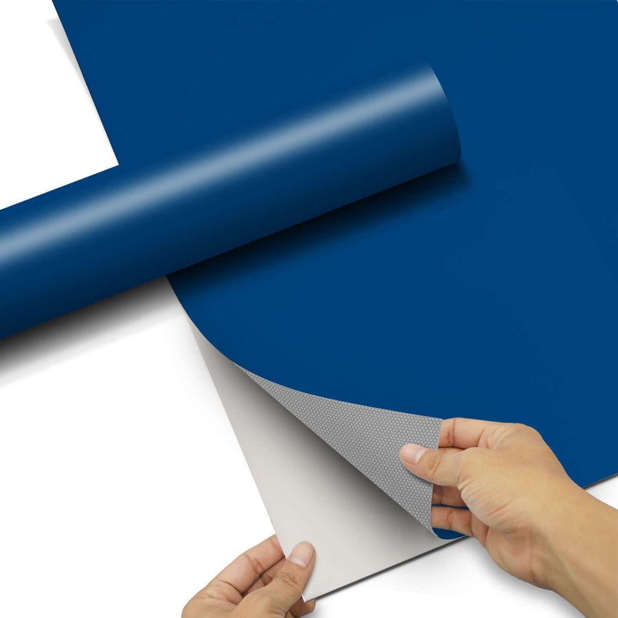 Klebefolie für Schränke - Blau Dark - Hochschrank 60x100 cm - Front pds1