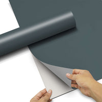 Klebefolie für Schränke - Blaugrau Light - Hochschrank 60x120 cm - Front pds1
