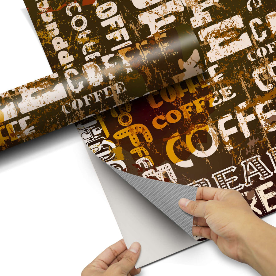 Dekorfolie Coffee Typo - Do-it-yourself - creatisto pds1