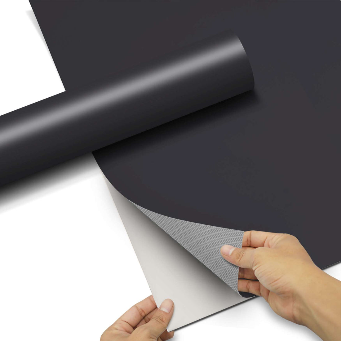 Klebefolie für Schränke - Grau Dark - Hochschrank 60x80 cm - Front pds1