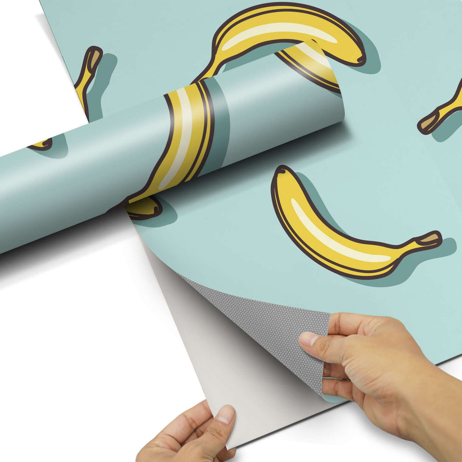 Klebefolie für Schränke - Hey Banana - Hochschrank 60x180 cm - Front pds1