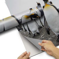 Kühlschrank Folie Penguin Family Kühlschrank 60x120 cm - Folie pds1