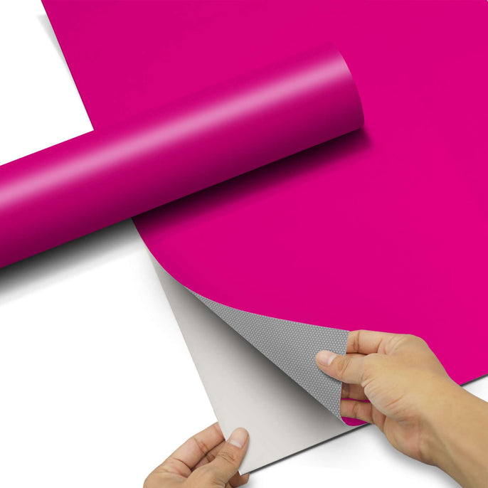 Klebefolie für Schränke - Pink Dark - Hochschrank 60x140 cm - Front pds1
