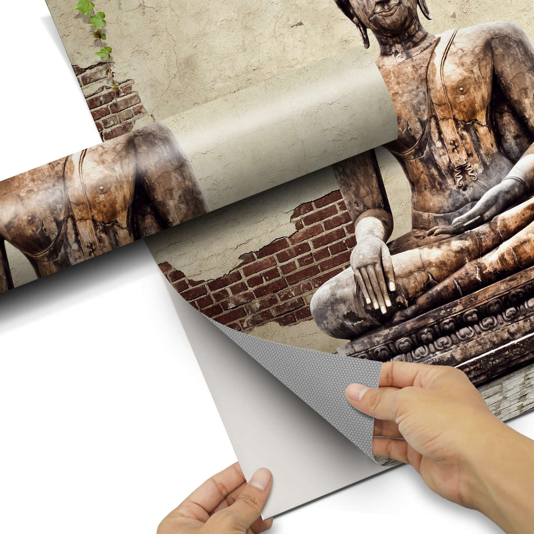 Kühlschrank Folie Relaxing Buddha Kühlschrank 60x80 cm - Folie pds1