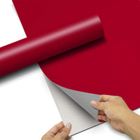Klebefolie für Schränke - Rot Dark - Hochschrank 60x200 cm - Front pds1