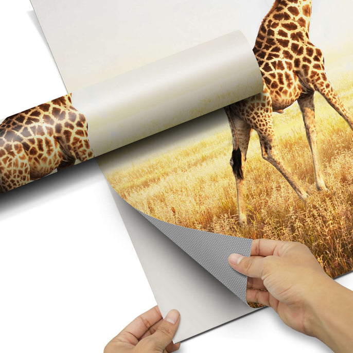 Kühlschrank Folie Savanna Giraffe Kühlschrank 60x80 cm - Folie pds1