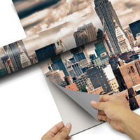 Kühlschrank Folie Skyline NYC Kühlschrank 60x120 cm - Folie pds1
