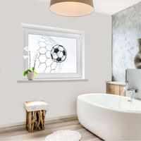 Fensterfolie [quer] - Eingenetzt - 100x70 cm - Bad