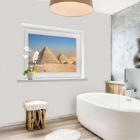 Fensterfolie [quer] - Pyramids - 100x70 cm - Bad