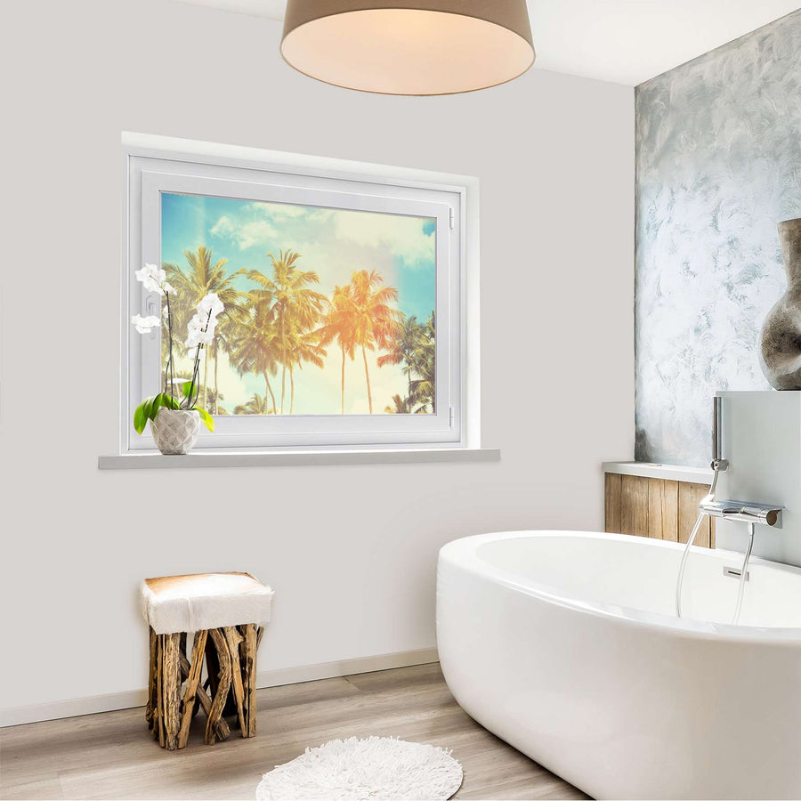 Fensterfolie [quer] - Sun Flair - 100x70 cm - Bad