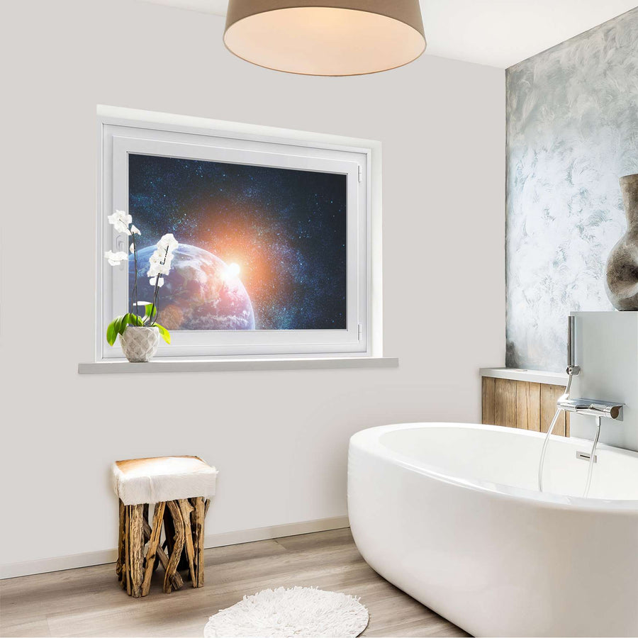 Fensterfolie [quer] - Sunrise - 100x70 cm - Bad