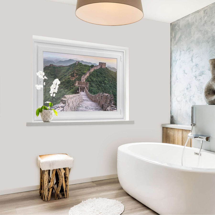 Fensterfolie [quer] - The Great Wall - 100x70 cm - Bad