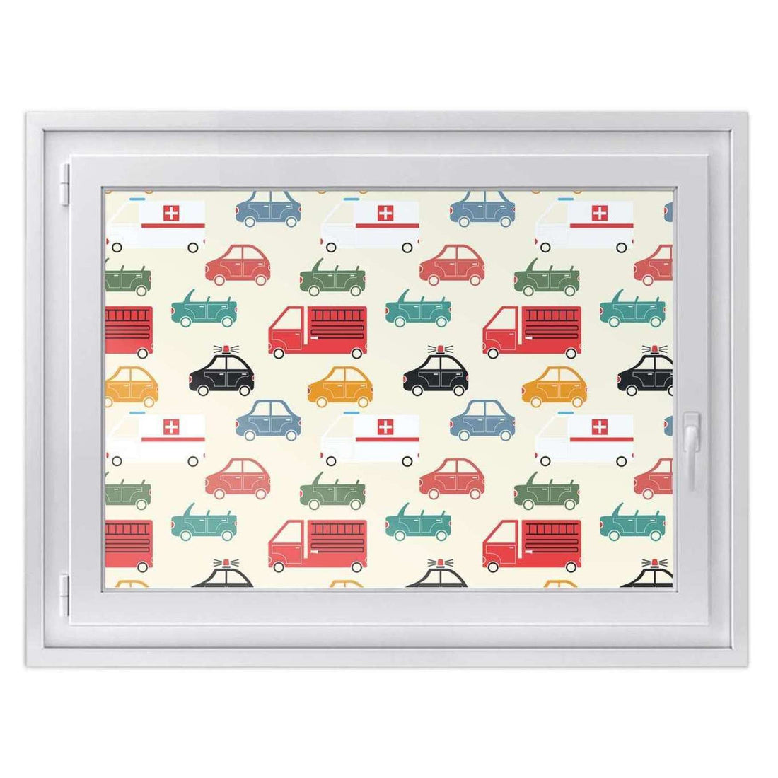 Fensterfolie [quer] -Cars- Größe: 100x70 cm