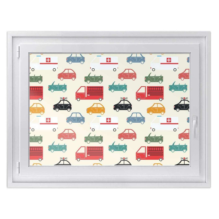 Fensterfolie [quer] -Cars- Größe: 100x70 cm