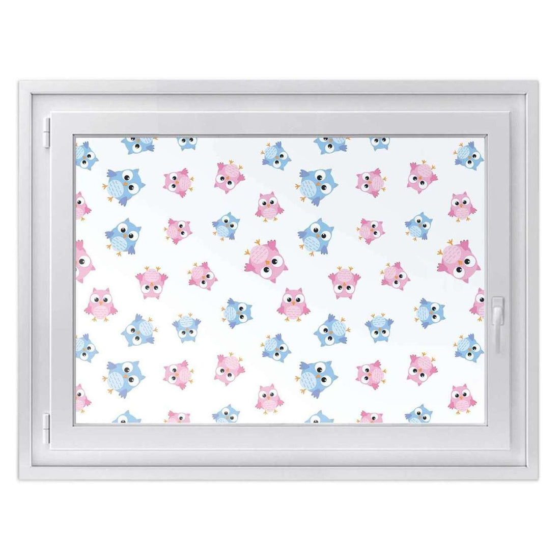 Fensterfolie [quer] -Eulenparty- Größe: 100x70 cm