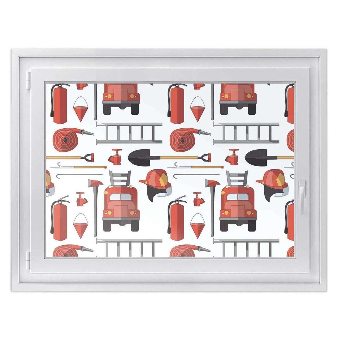Fensterfolie [quer] -Firefighter- Größe: 100x70 cm