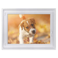 Fensterfolie [quer] -Jack the Puppy- Größe: 100x70 cm