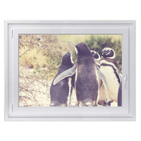 Fensterfolie [quer] -Pingu Friendship- Größe: 100x70 cm