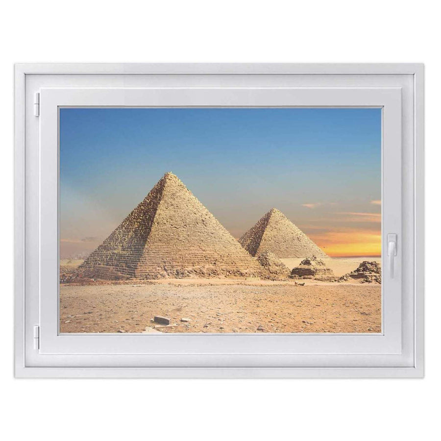 Fensterfolie [quer] -Pyramids- Größe: 100x70 cm