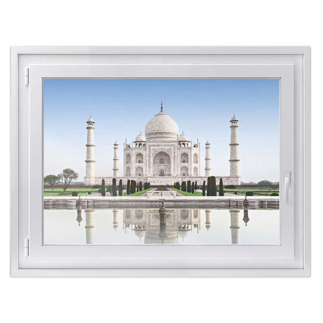Fensterfolie [quer] -Taj Mahal- Größe: 100x70 cm