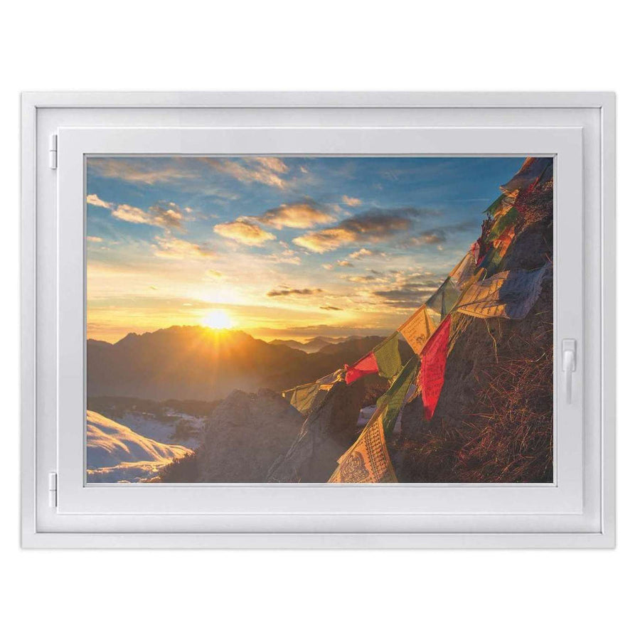 Fensterfolie [quer] -Tibet- Größe: 100x70 cm