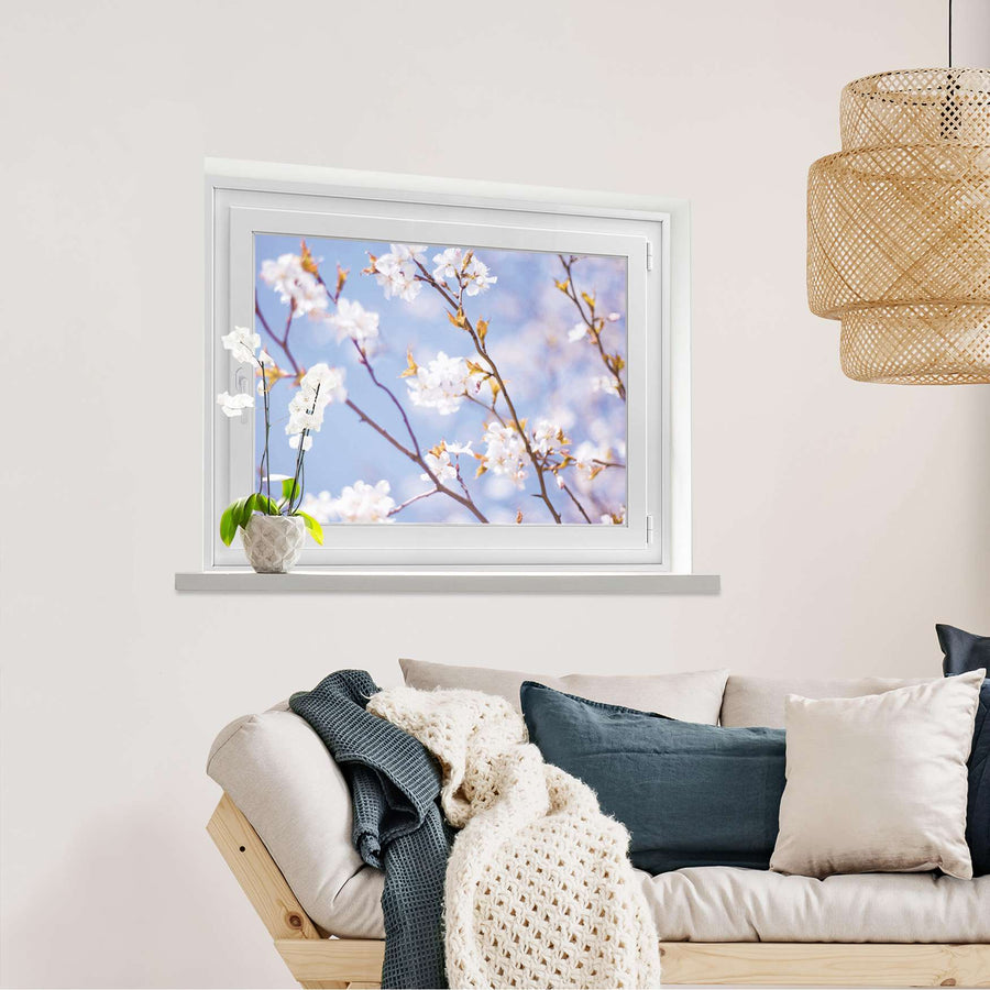 Fensterfolie [quer] Apple Blossoms  - Wohnzimmer100cm x 70cm