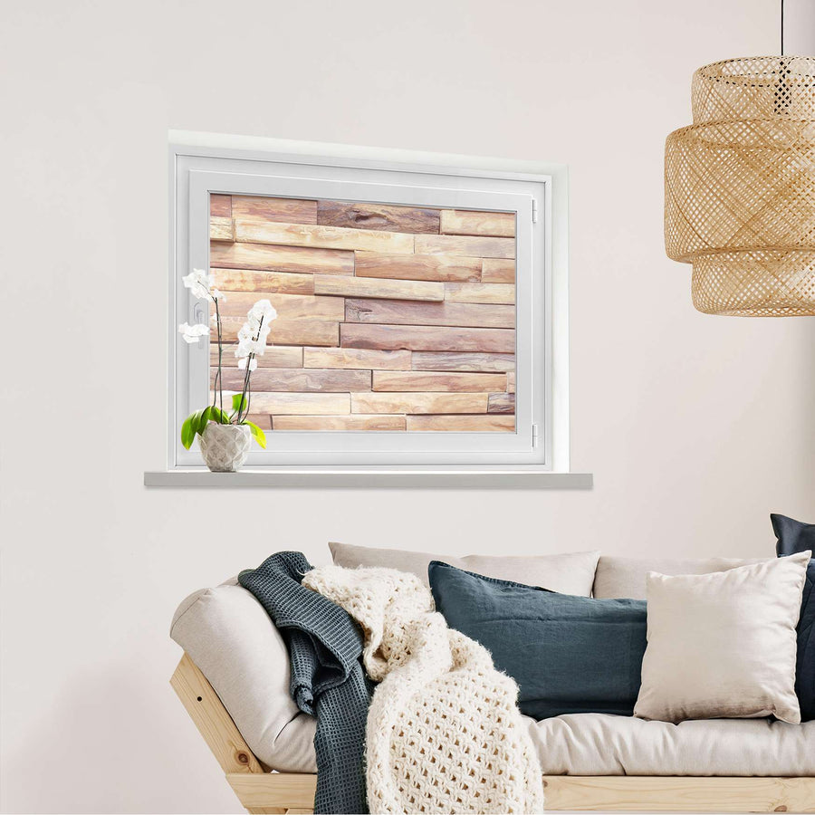 Fensterfolie [quer] Artwood  - Wohnzimmer100cm x 70cm
