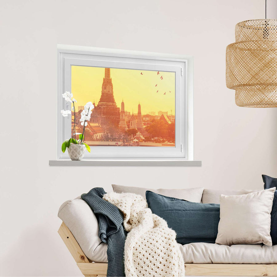 Fensterfolie [quer] Bangkok Sunset  - Wohnzimmer100cm x 70cm