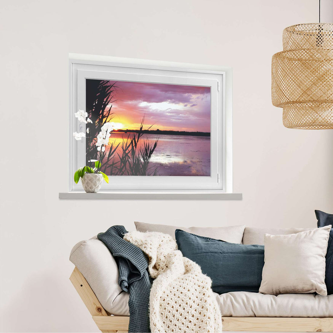 Fensterfolie [quer] Dream away  - Wohnzimmer100cm x 70cm