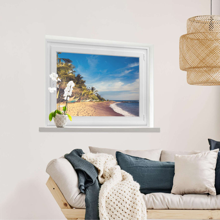 Fensterfolie [quer] Longboat Beach  - Wohnzimmer100cm x 70cm