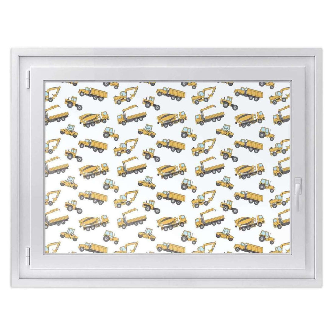 Fensterfolie [quer] -Working Cars- Größe: 100x70 cm