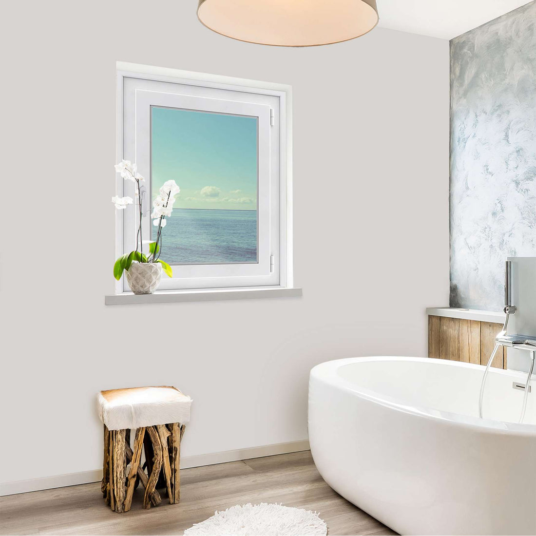 Fensterfolie [hoch] - Mehr Meer - 50x70 cm - Bad