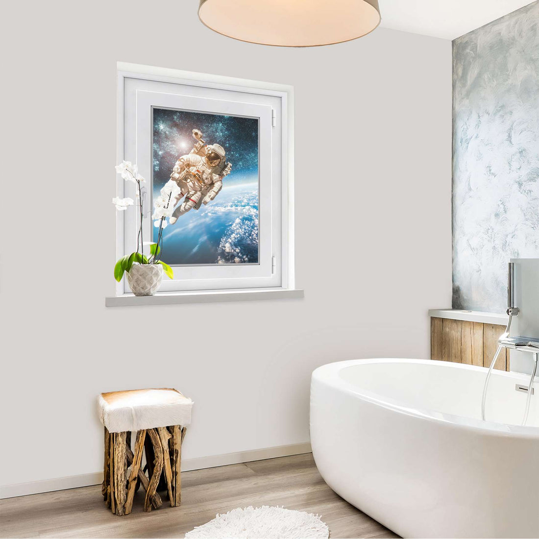 Fensterfolie [hoch] - Outer Space - 50x70 cm - Bad