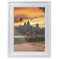 Fensterfolie [hoch] -Angkor Wat- Größe: 70x100 cm