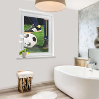 Fensterfolie [hoch] - Fussballstar - 70x100 cm - Bad
